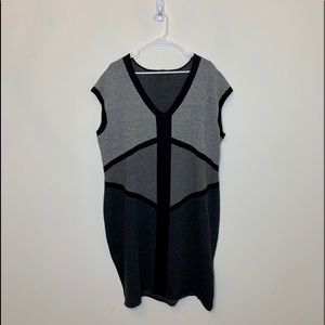 Ashely Stewart color block sweater dress.